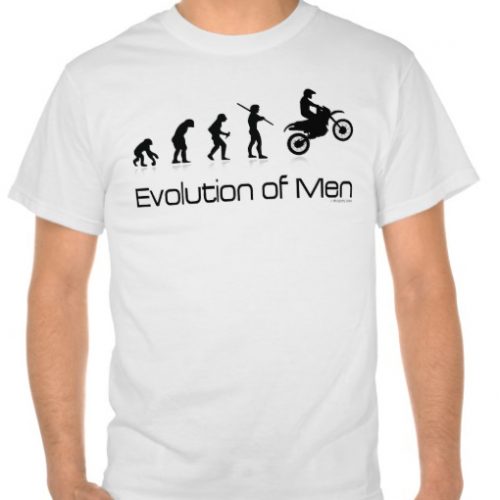 Evolution of Men - Men's Motorcycle T-shirt